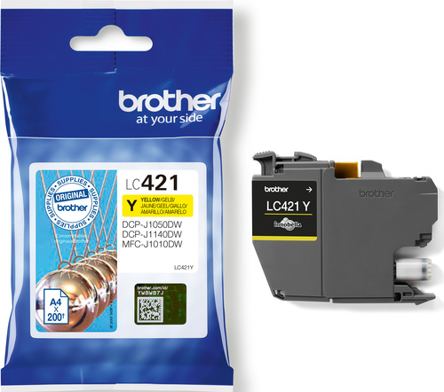 Brother Tintenpatrone ge LC-421Y