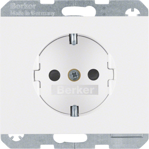Berker SCHUKO-Steckdose polarweiß glänzend 41357009