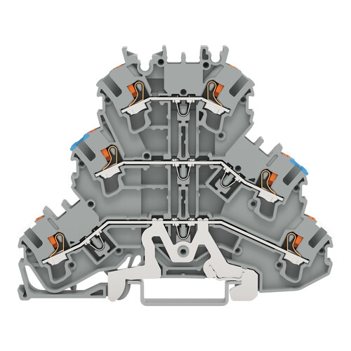 WAGO GmbH & Co. KG Dreistockklemme 2,5 qmm, grau 2202-3218