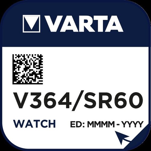 Varta Cons.Varta Uhren-Batterie 1,55V/17mAh/Silber V 364 Stk.1