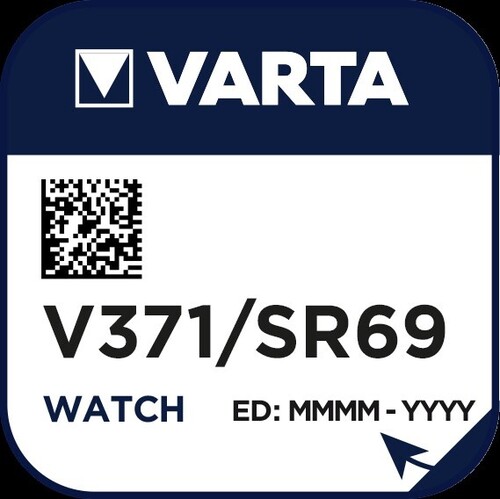 Varta Cons.Varta Uhren-Batterie 1,55V/30mAh/Silber V 371 Stk.1