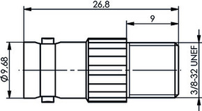 Telegärtner Adapter BNC-F (F-F) 100023640
