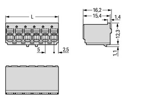 WAGO GmbH & Co. KG 1-Leiter-Federleiste Push-inCAGECLAMP,lgr 2092-1130/000-1000