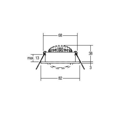 Brumberg Leuchten LED-Einbaustrahler 230V, 38Gr., 3000K 39383183