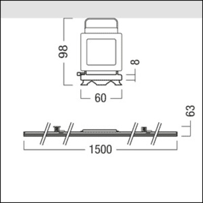 Zumtobel Group LED-Tragschienenleuchte 840, weiß TEC2 8k- #42190426