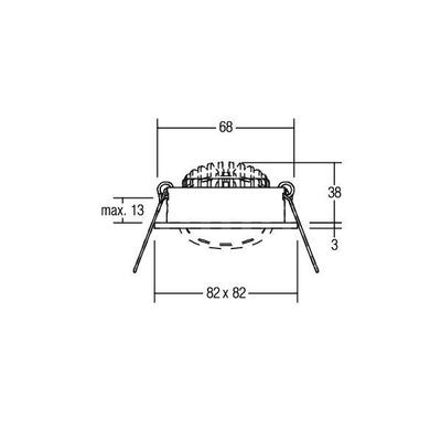 Brumberg Leuchten LED-Deckenspot weiß 7W 2700K 740lm 350mA 12262073