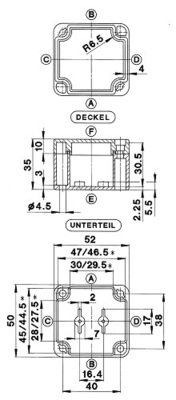 Bernstein ABS-Gehäuse Schnellverschluss GEH.CT-502