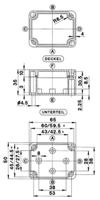 Bernstein ABS-Gehäuse Schnellverschluss GEH.CT-522