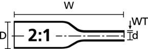 HellermannTyton Schrumpfschlauchmarkierer gelb25mm 553-60036(2000)