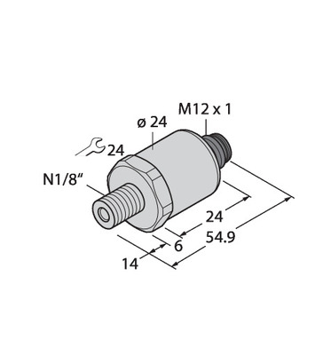 Turck Drucktransmitter mit Spannungsausgang PT150PSIG #6837475