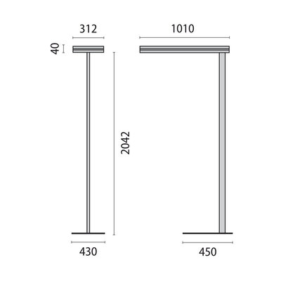 Performance in Light LED-Stehleuchte 4000K dimm. m. Taster 8740761135411