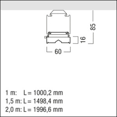 Zumtobel Group LED-Lichtbandleuchte 4000K TECTON C #42931239
