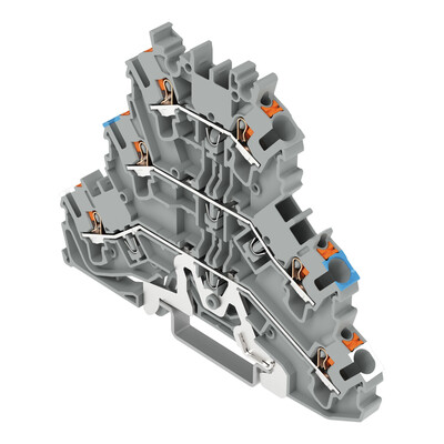WAGO GmbH & Co. KG Dreistockklemme 2,5 qmm, grau 2202-3218