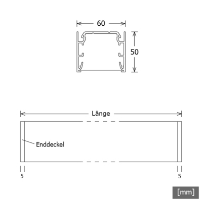 LTS Licht&Leuchten LED-Anbauleuchte 840, DALI, schwarz MLA06010840319W/D.sw