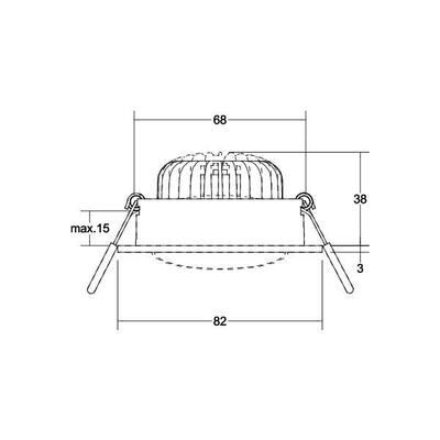 Brumberg Leuchten LED-Einbaustrahler 230V 3000K, sw. 40479183