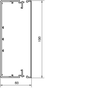 Tehalit Leitungsführungskanal LF 60x190mm vw LF6019009016