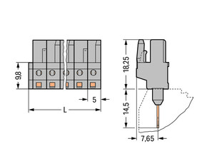 WAGO GmbH & Co. KG Federleiste 8pol. 232-138/005-000